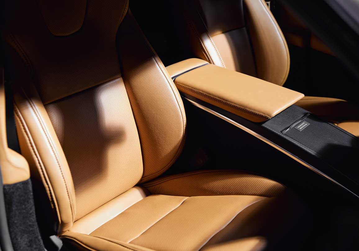 Tesla Model S Plaid with custom Banbū Leather interior