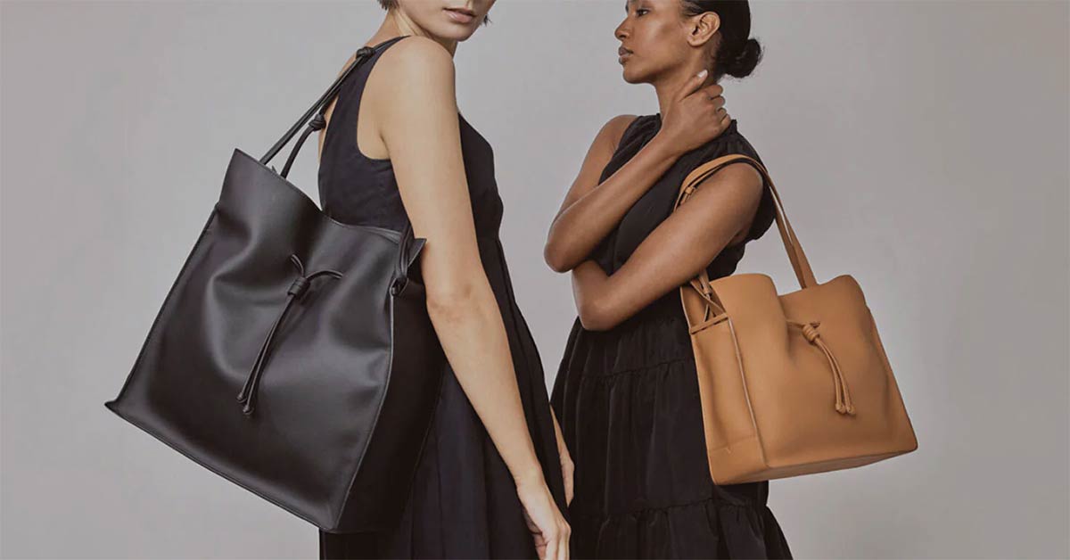 Von Holzhausen The Large Bucket Backpack Black Vegan Leather NWOT von Holzhausen Large Shopper Tote Bag Review - Mademoiselle main image 4