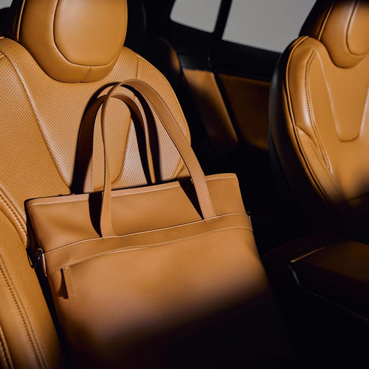 WWD : L.A.-Based Handbag Designer Pushes for ‘Leather Paradigm Shift’ With First Plant-based Leather Tesla Interior