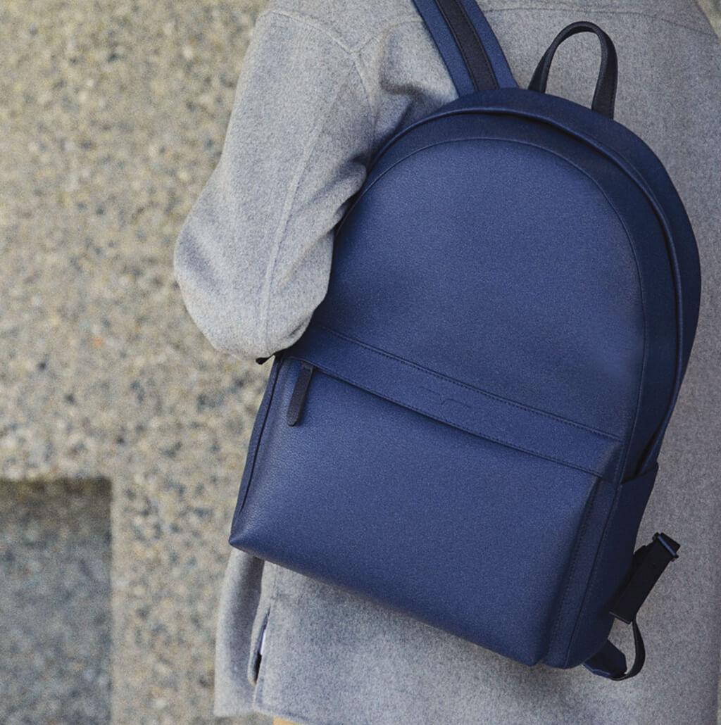 Von Holzhausen The Classic Backpack - Denim and Black - Blue