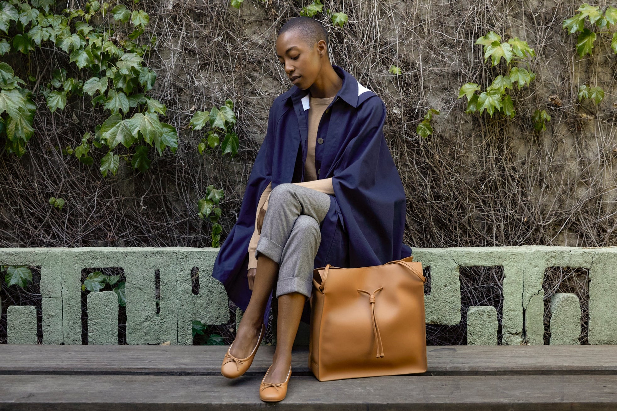 The Ballet Flat - Sample Sale in Banbū in Caramel image 7
