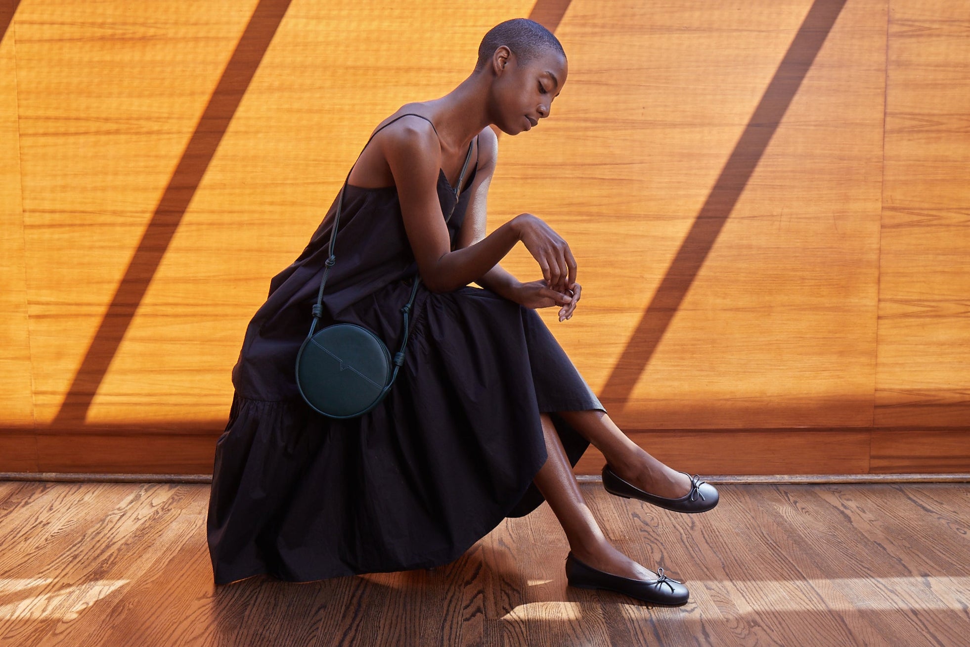 The Ballet Flat - Sample Sale in Banbū in Black image 7