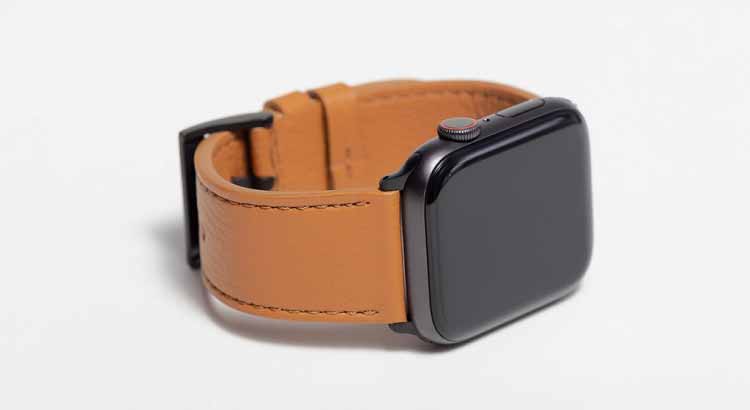 Apple watch with technik-leather band