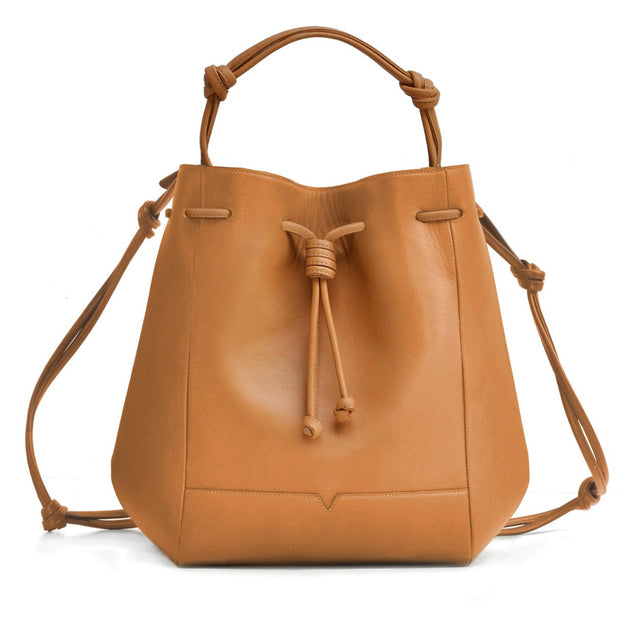 The Large Bucket Backpack - Technik in Caramel