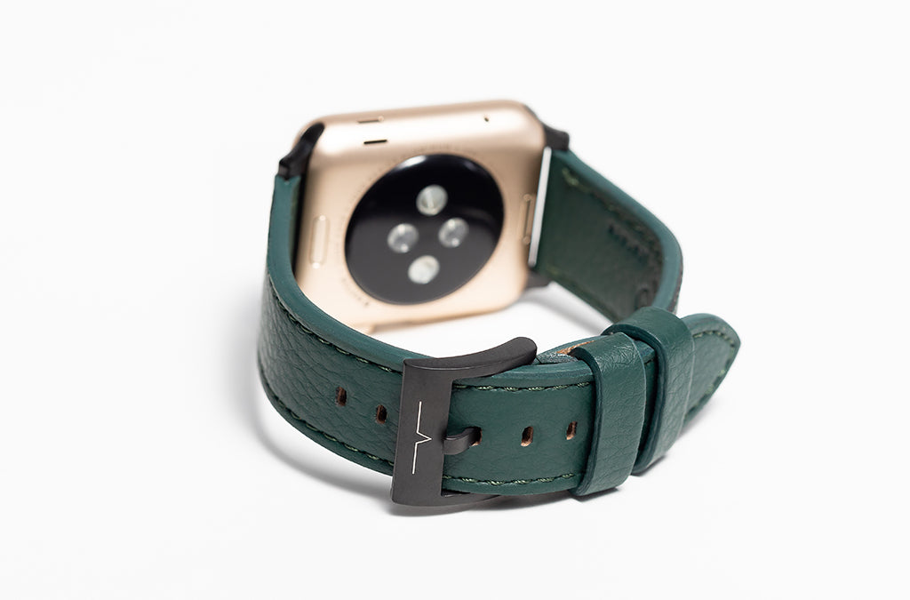 The 20mm Watch Band - Sample Sale in Technik-Leather 2.0 in Forest Green image 3
