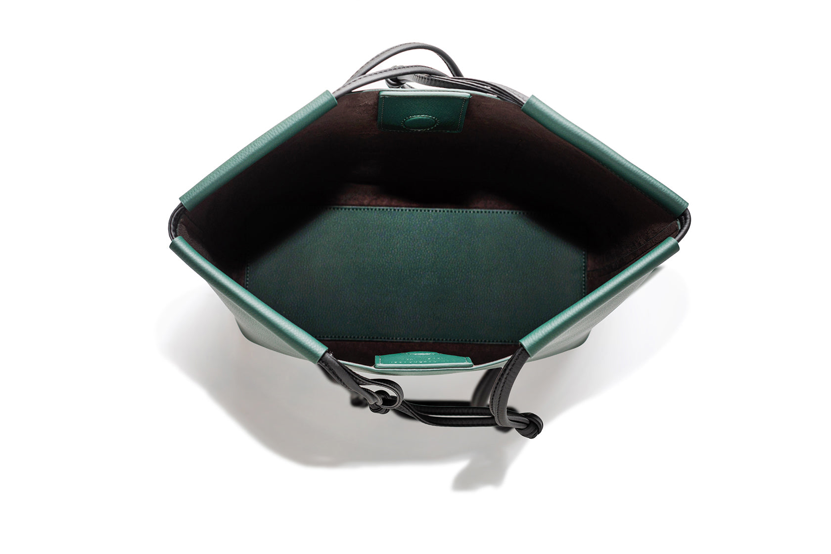 The Market Tote - Sample Sale in Technik in Forest Green and Black image 12