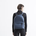The Classic Backpack in Technik-Leather in Denim and Black image 8