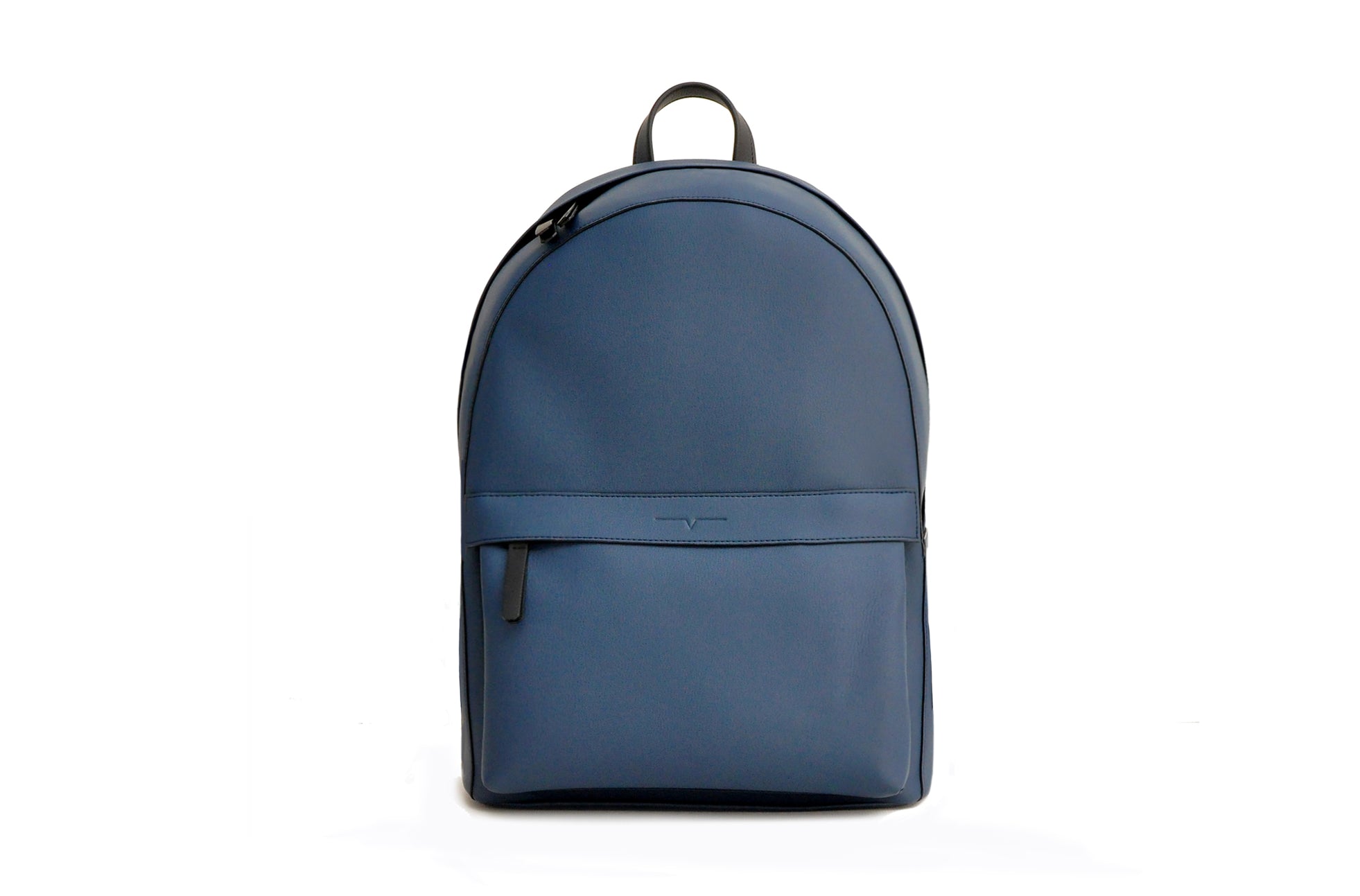 The Classic Backpack in Technik-Leather in Denim and Black image 1