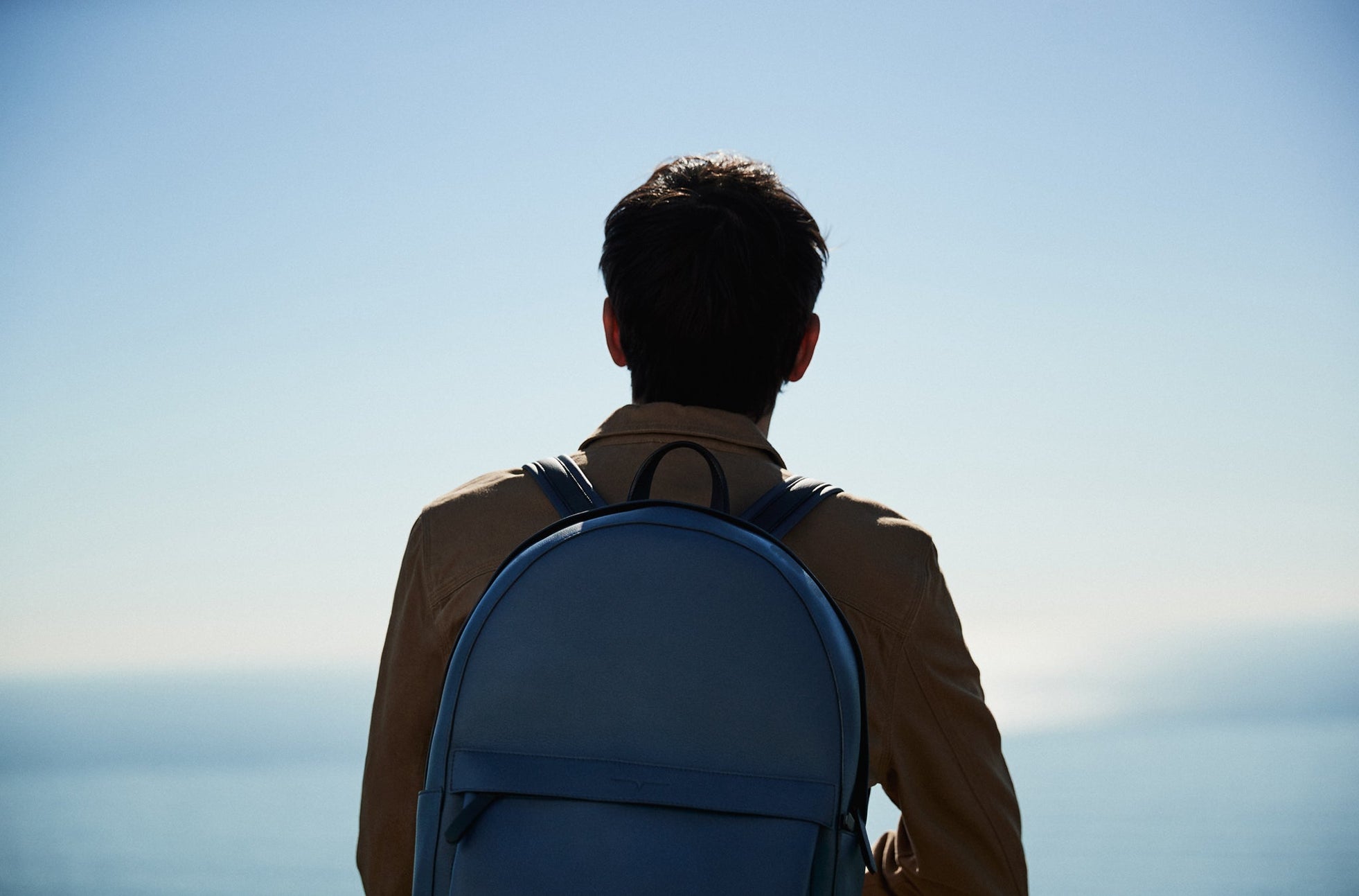 The Classic Backpack - Sample Sale in Technik in Denim and Black image 13