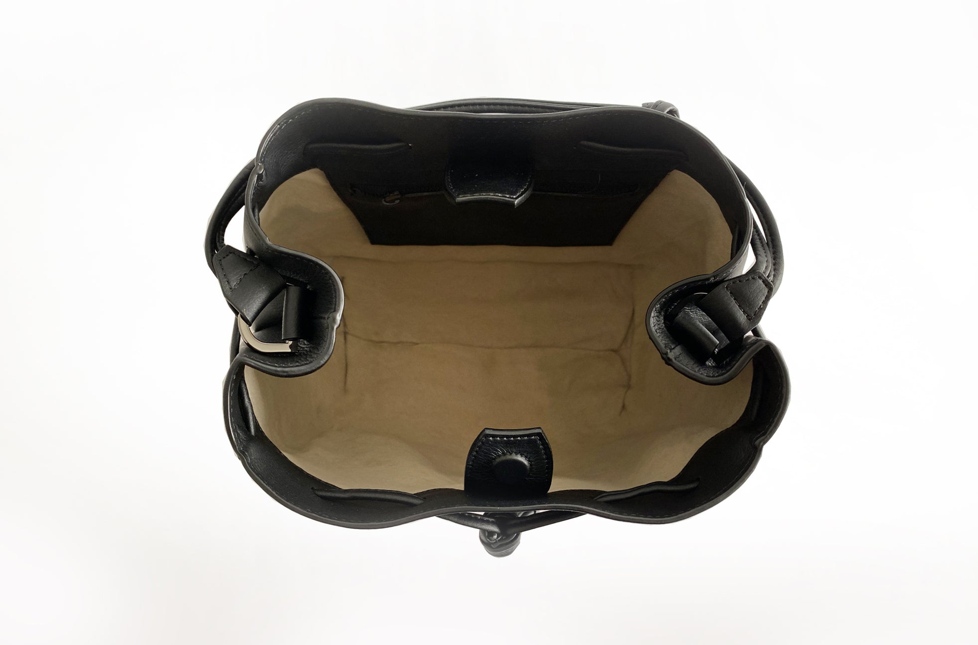 The Bucket Crossbody in Technik-Leather in Black  image 10