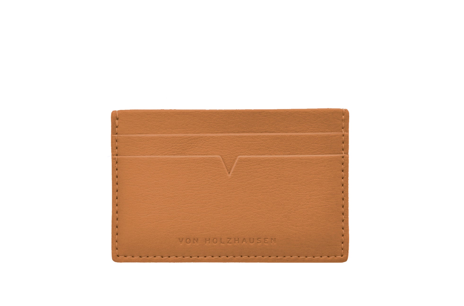 The Credit Card Holder in Technik-Leather in Caramel image 1
