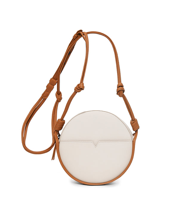 The Circle Crossbody - Banbū Leather in Oat