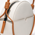 The Circle Crossbody in Banbū Leather in Oat image 5