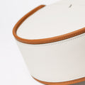 The Circle Crossbody in Banbū Leather in Oat image 6