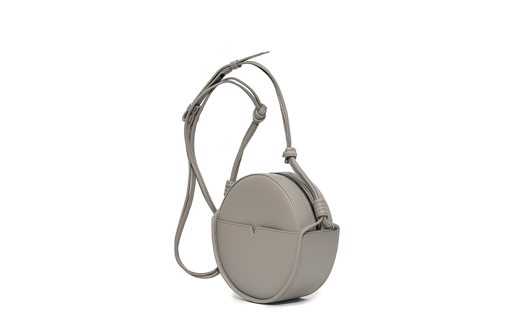 The Circle Crossbody in Banbū Leather in Stone image 3