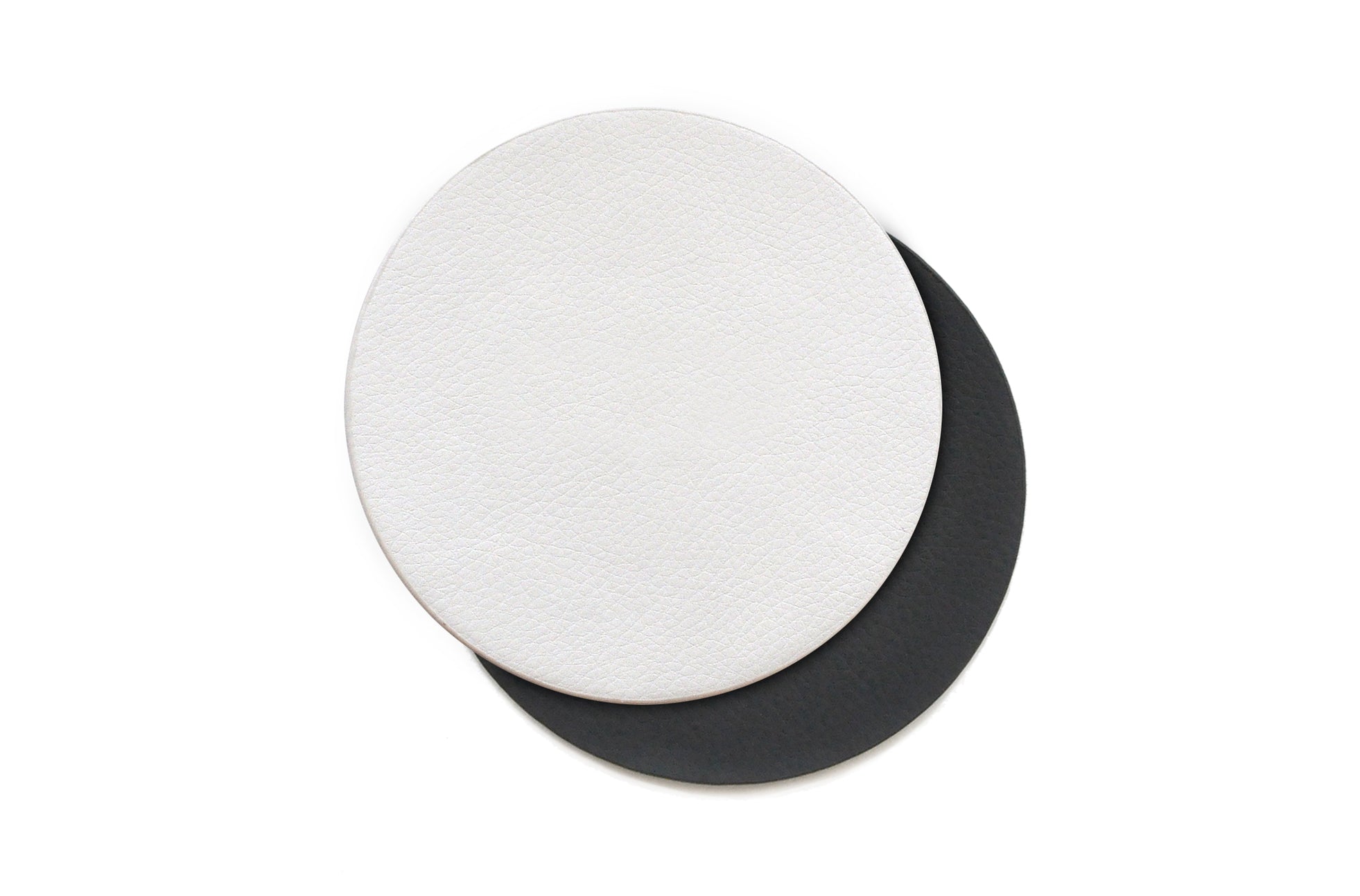 The Coaster Set - Sample Sale in Technik-Leather in Black & White image 1