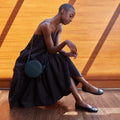 The Ballet Flat in Banbū Leather in Black image 6