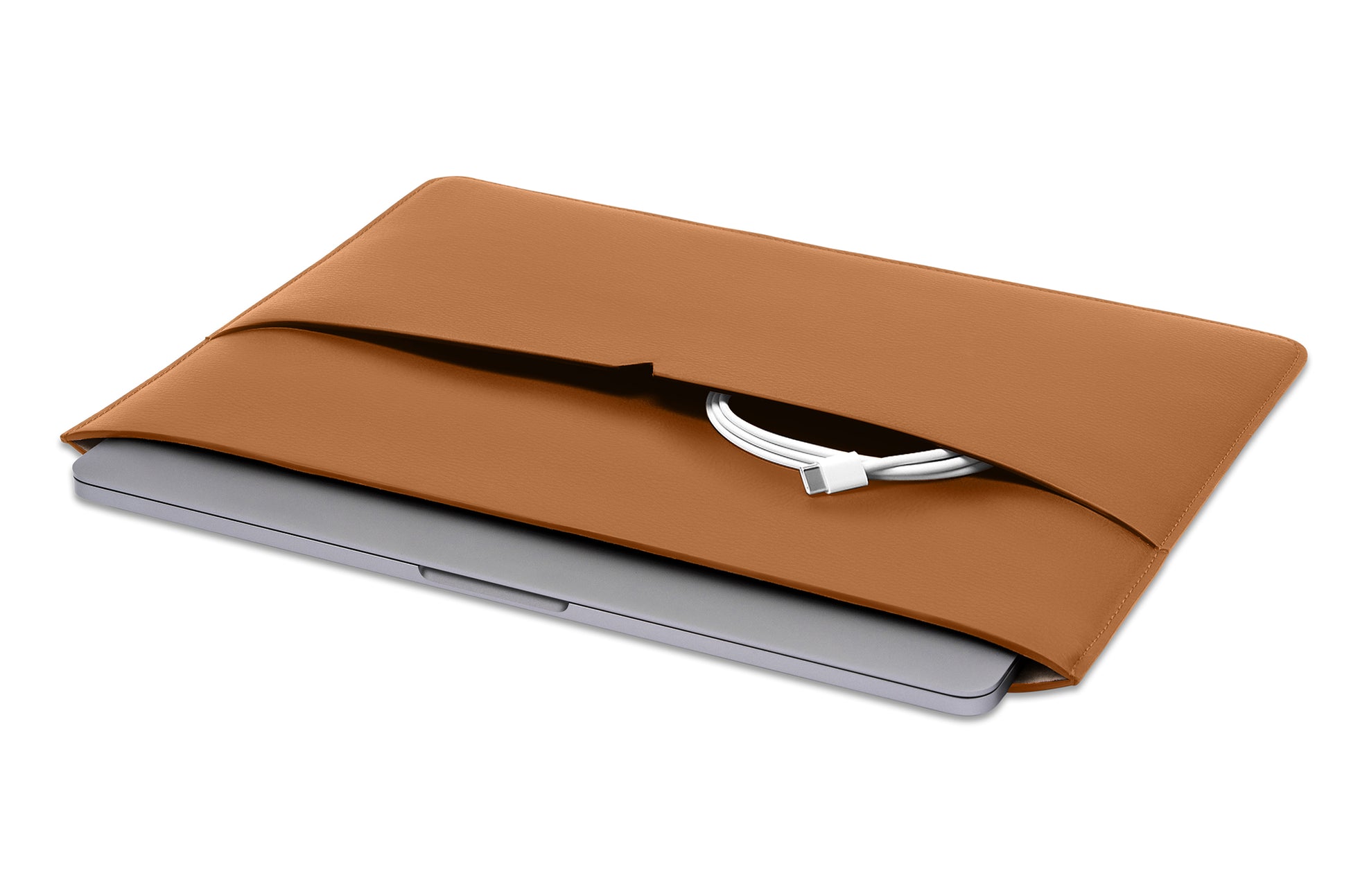The MacBook Sleeve 13-inch - Sample Sale in Technik in Caramel image 3