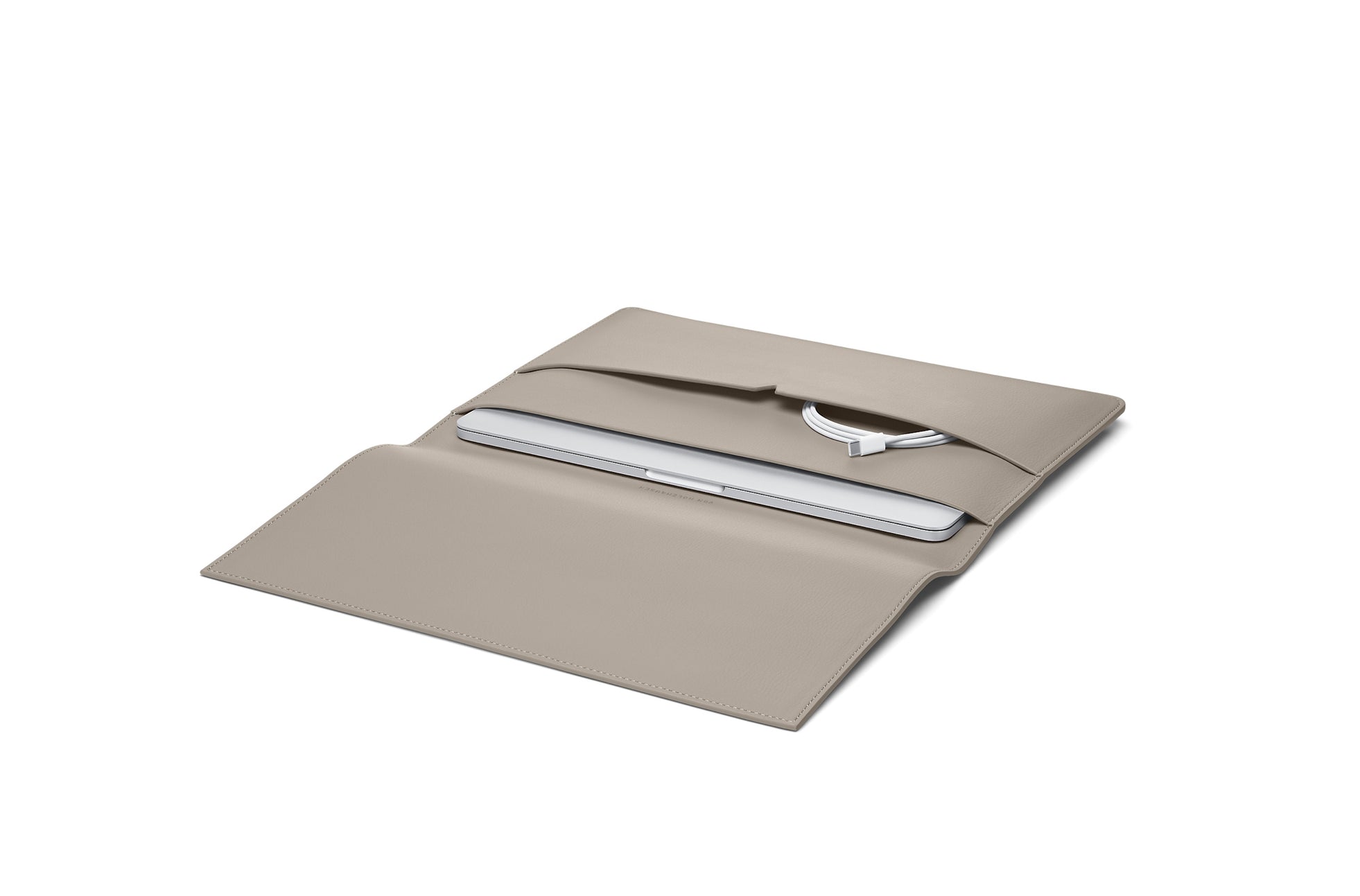 The MacBook Portfolio 13-inch in Stone – von Holzhausen