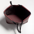 The Market Tote in Technik-Leather in Burgundy and Black image 7