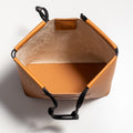 The Market Tote in Technik-Leather in Caramel and Black image 10