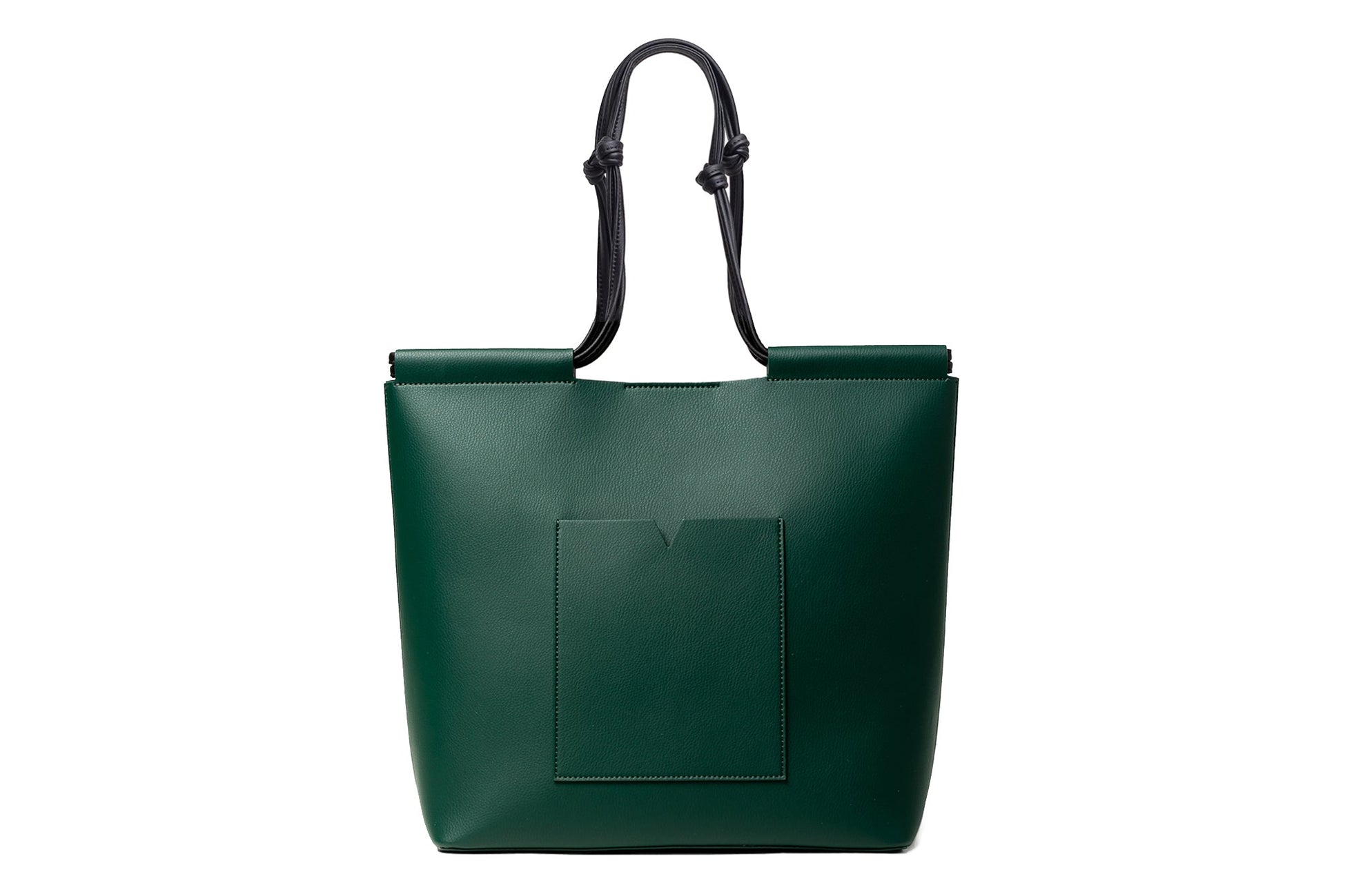 The Market Tote - Sample Sale in Technik in Forest Green and Black image 1