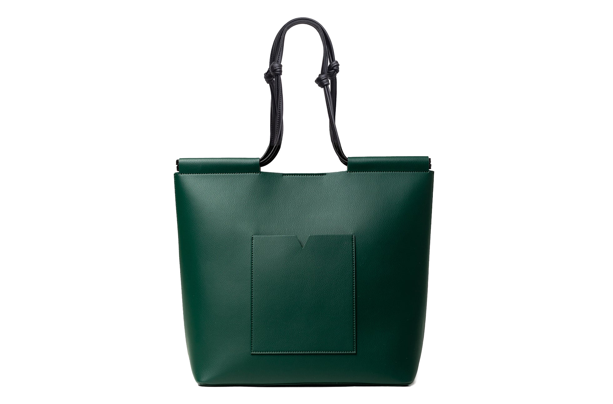 The Market Tote in Technik in Forest Green and Black image 1