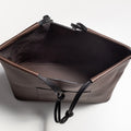 The Market Tote in Technik-Leather in Taupe and Black image 5