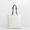 The Market Tote - Sample Sale in Technik in White and Black image 14