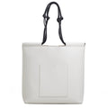 The Market Tote - Sample Sale in Technik in White and Black image 1