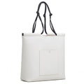 The Market Tote - Sample Sale in Technik in White and Black image 4