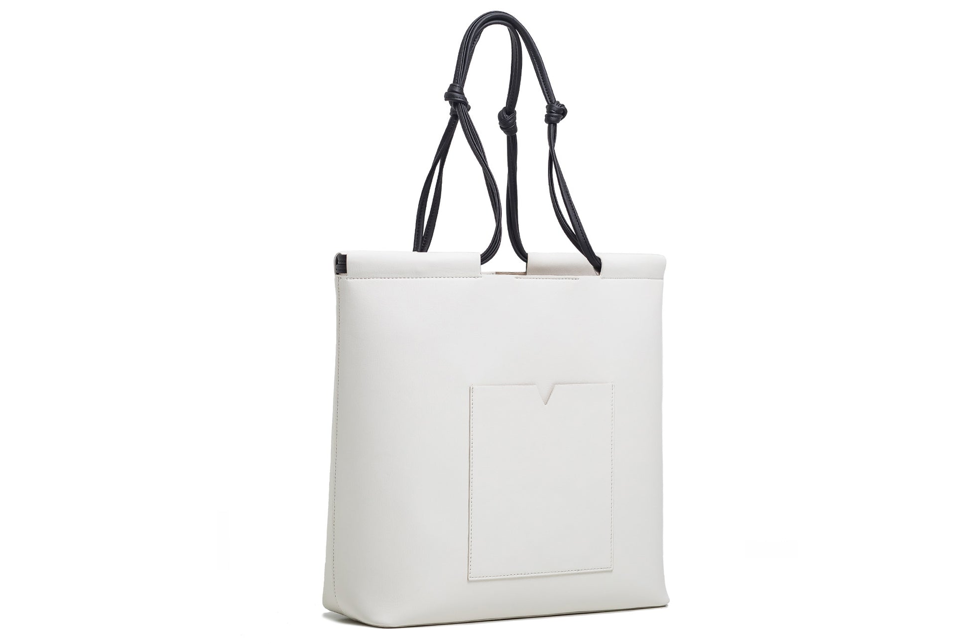 The Market Tote - Sample Sale in Technik in White and Black image 4