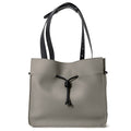 The Medium Shopper in Technik-Leather in Stone and Black image 1