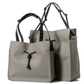 The Medium Shopper in Technik-Leather in Stone and Black image 4