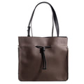 The Medium Shopper in Technik-Leather in Taupe and Black image 1