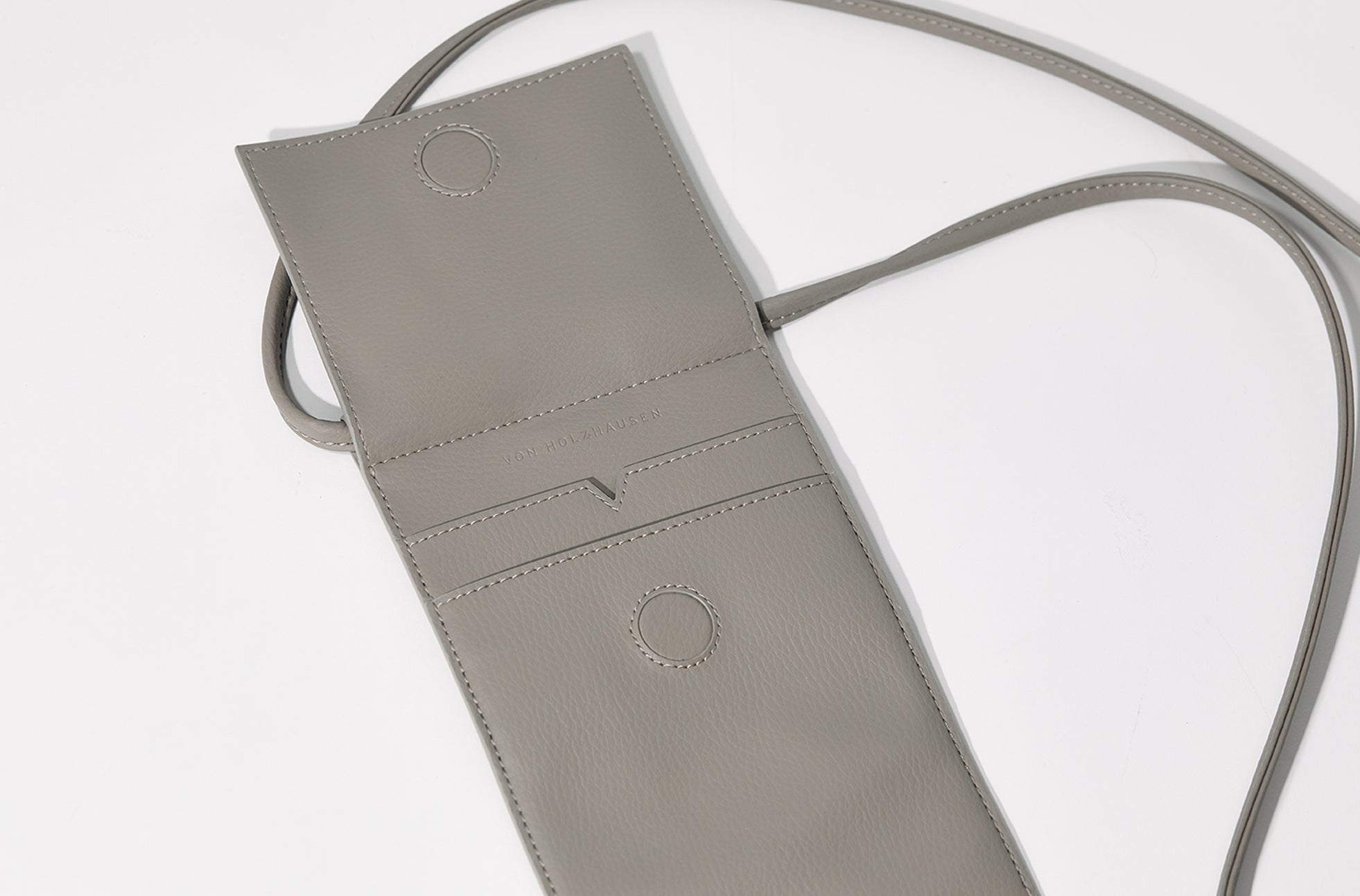 The Micro Bag in Technik-Leather in Stone image 9