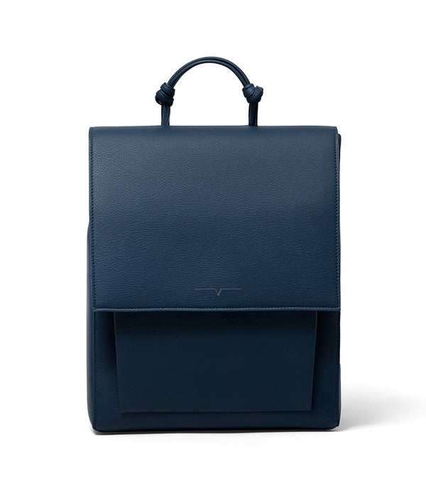 The Small Backpack - Technik-Leather in Denim