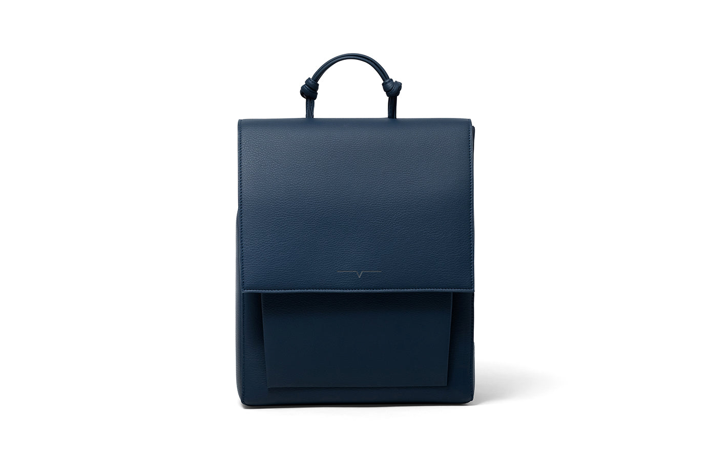 The Small Backpack in Technik-Leather in Denim image 1
