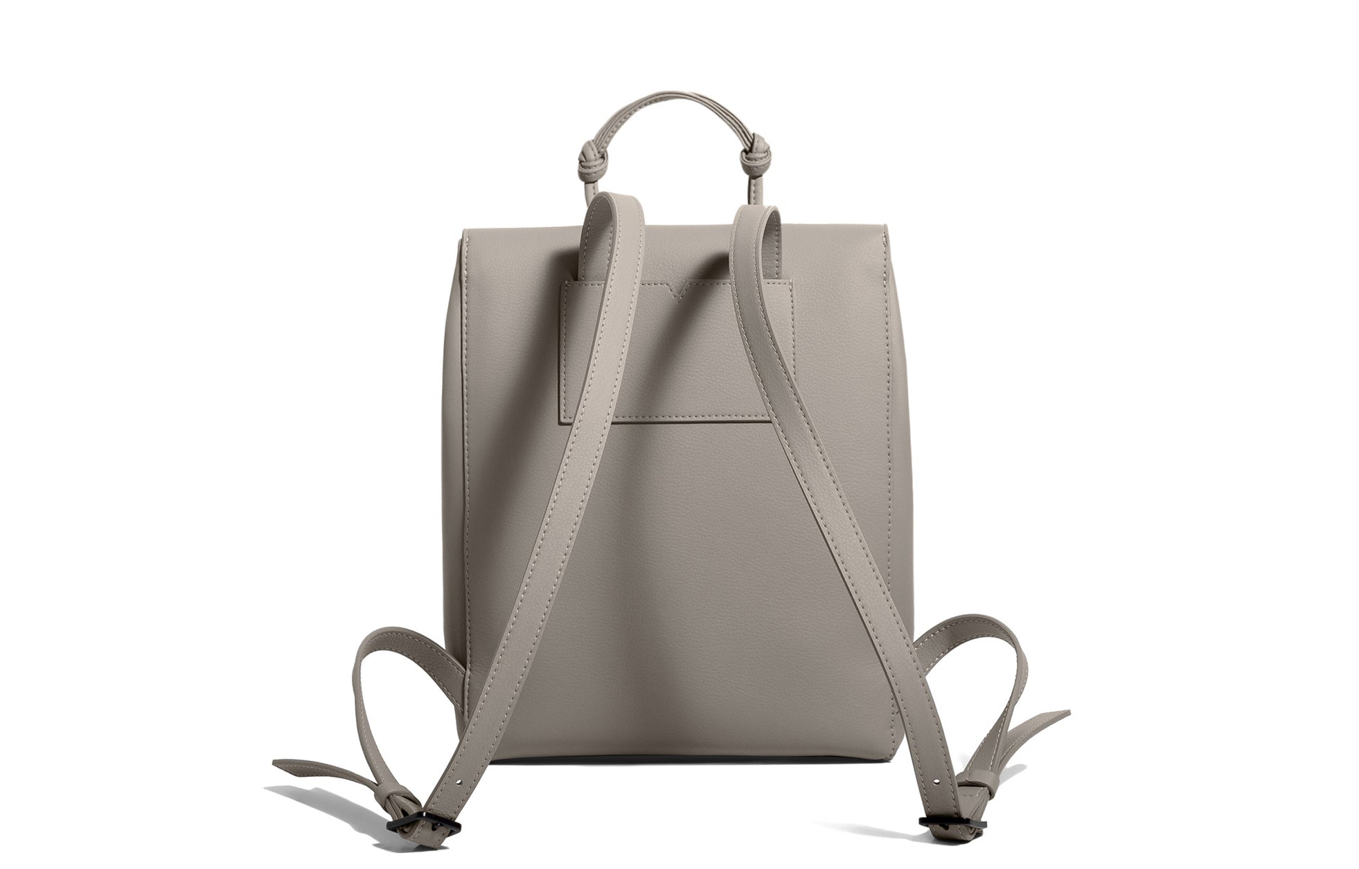 The Small Backpack in Technik-Leather in Stone image 4