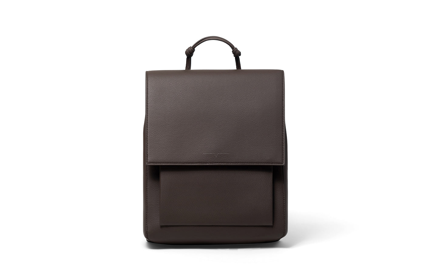 The Small Backpack in Technik-Leather in Taupe image 1