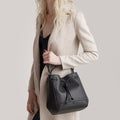 The Bucket Crossbody - Sample Sale in Technik in Black  image 2