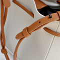The Bucket Crossbody in Technik-Leather in Oat & Caramel image 4