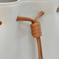The Bucket Crossbody in Technik-Leather in Oat & Caramel image 3