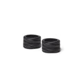 The Napkin Rings - Sample Sale in Technik-Leather in Black image 1