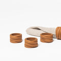 The Napkin Rings - Sample Sale in Technik-Leather in Caramel image 2