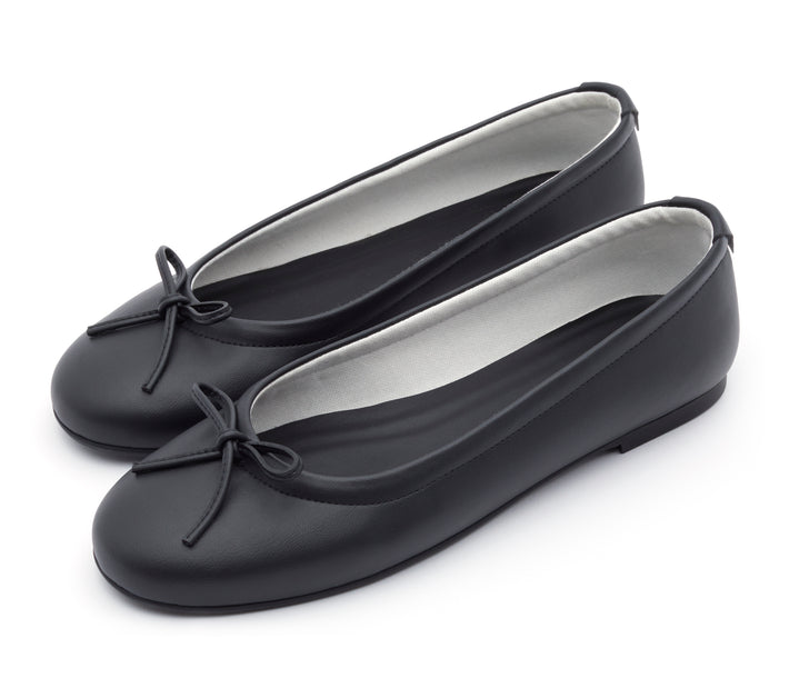 The Ballet Flat - Banbū Leather in Black
