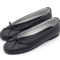 The Ballet Flat in Banbū Leather in Black image 1