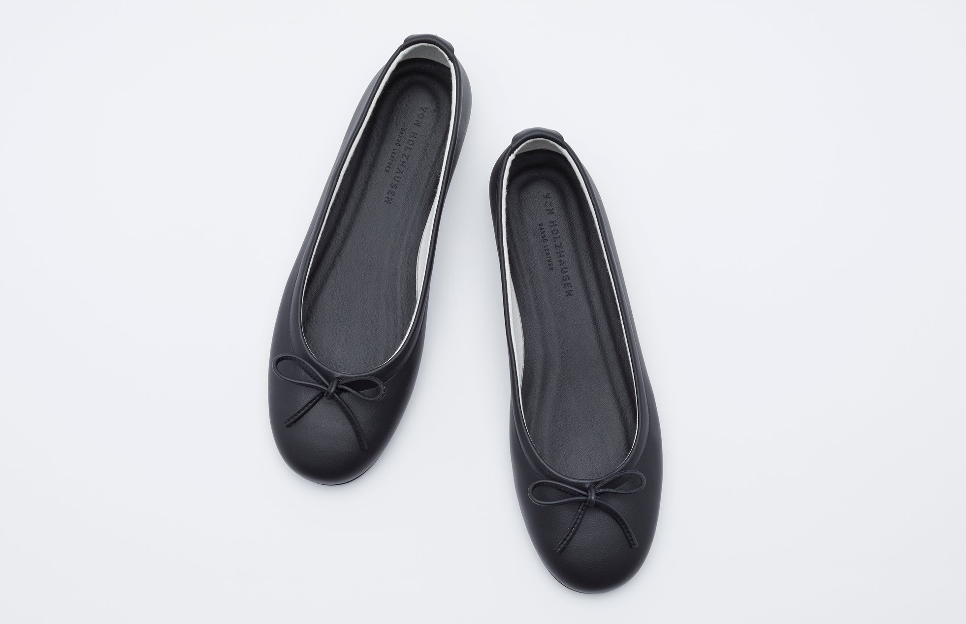 The Ballet Flat in Banbū Leather in Black image 7
