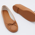 The Ballet Flat in Banbū Leather in Caramel image 13