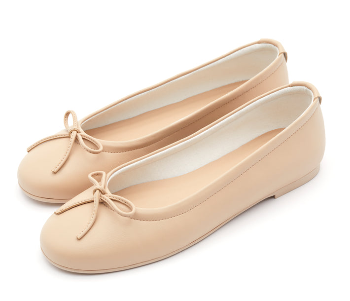The Ballet Flat - Banbū Leather in Latte